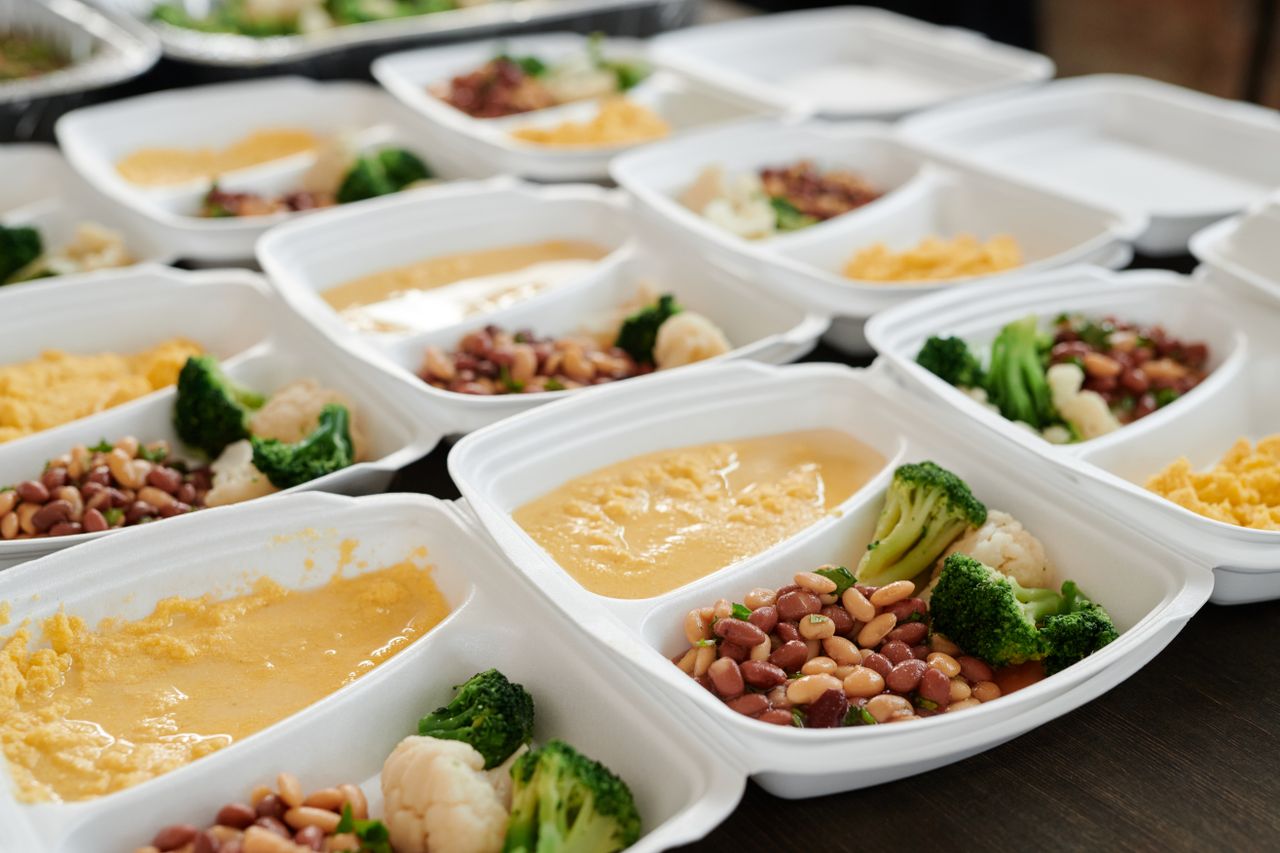services-04 Delicious and nutritious meal prep featuring broccoli, beans, and eggs in containers.