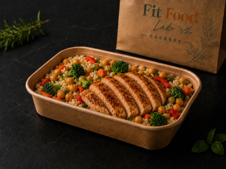 Pollo gochujang con arroz integral y verduras