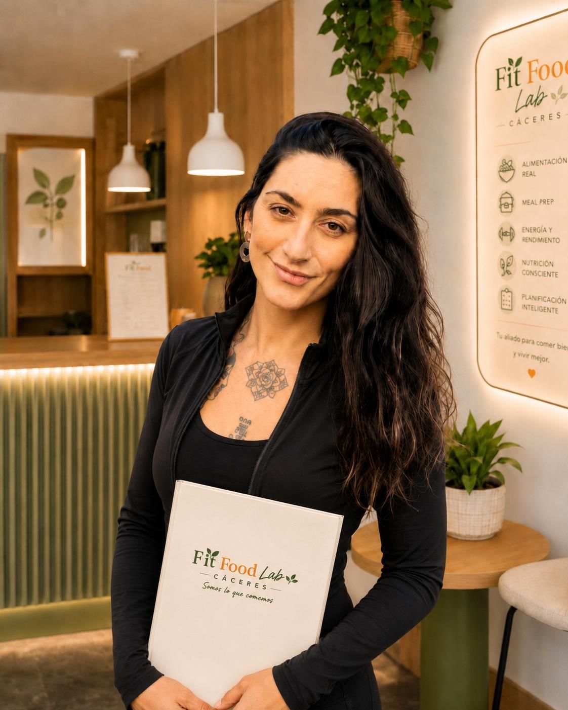 Elena Martínez, maître y cofundadora de Fit Food Lab Cáceres