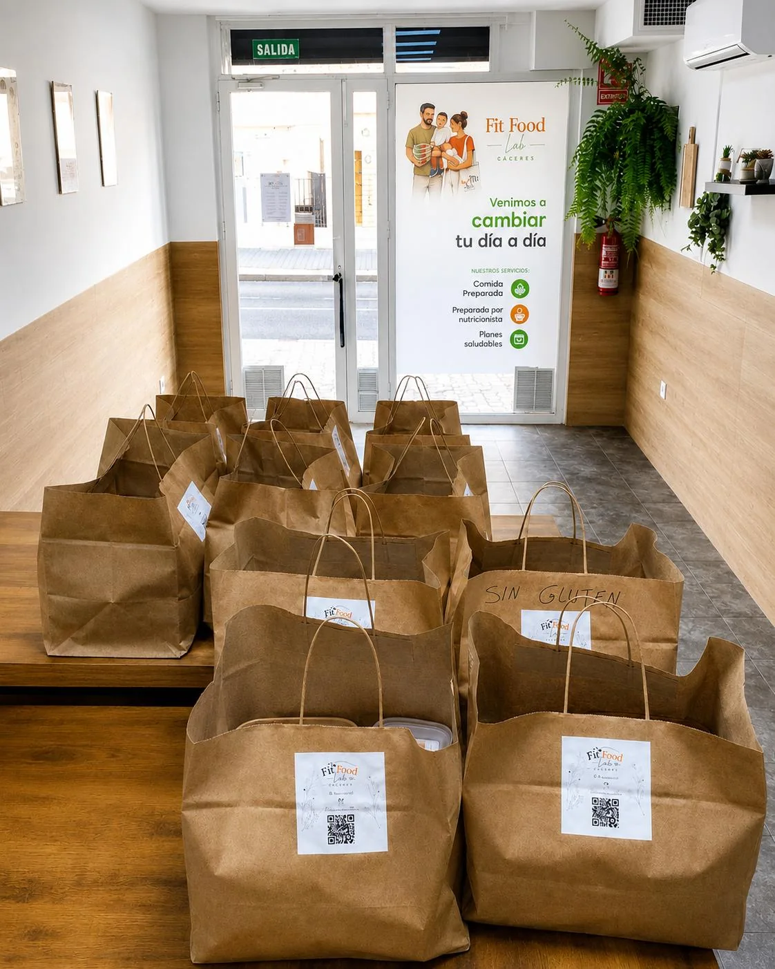 Pedidos de Fit Food Lab preparados en la tienda
